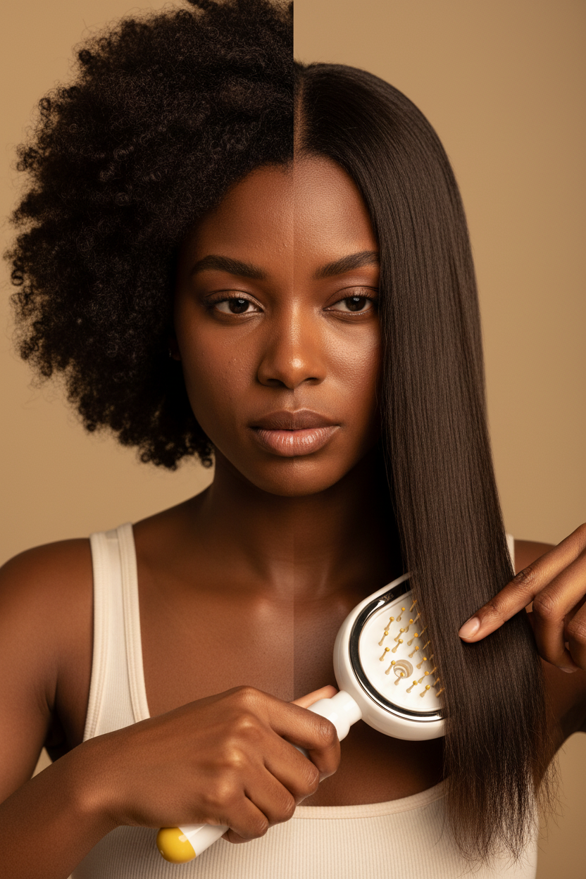 HydroSmooth™ Cordless Hair Straightener & Styler Brush.