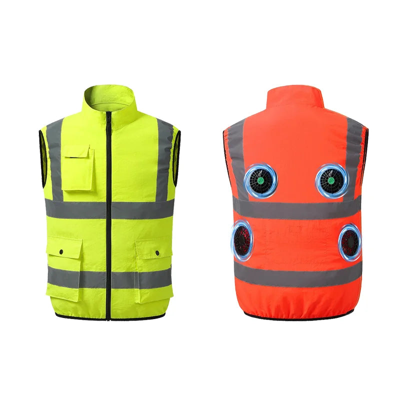 ArcticBreeze™ Air-Conditioned Work Vest | 4-Fan High Airflow Cooling Jacket